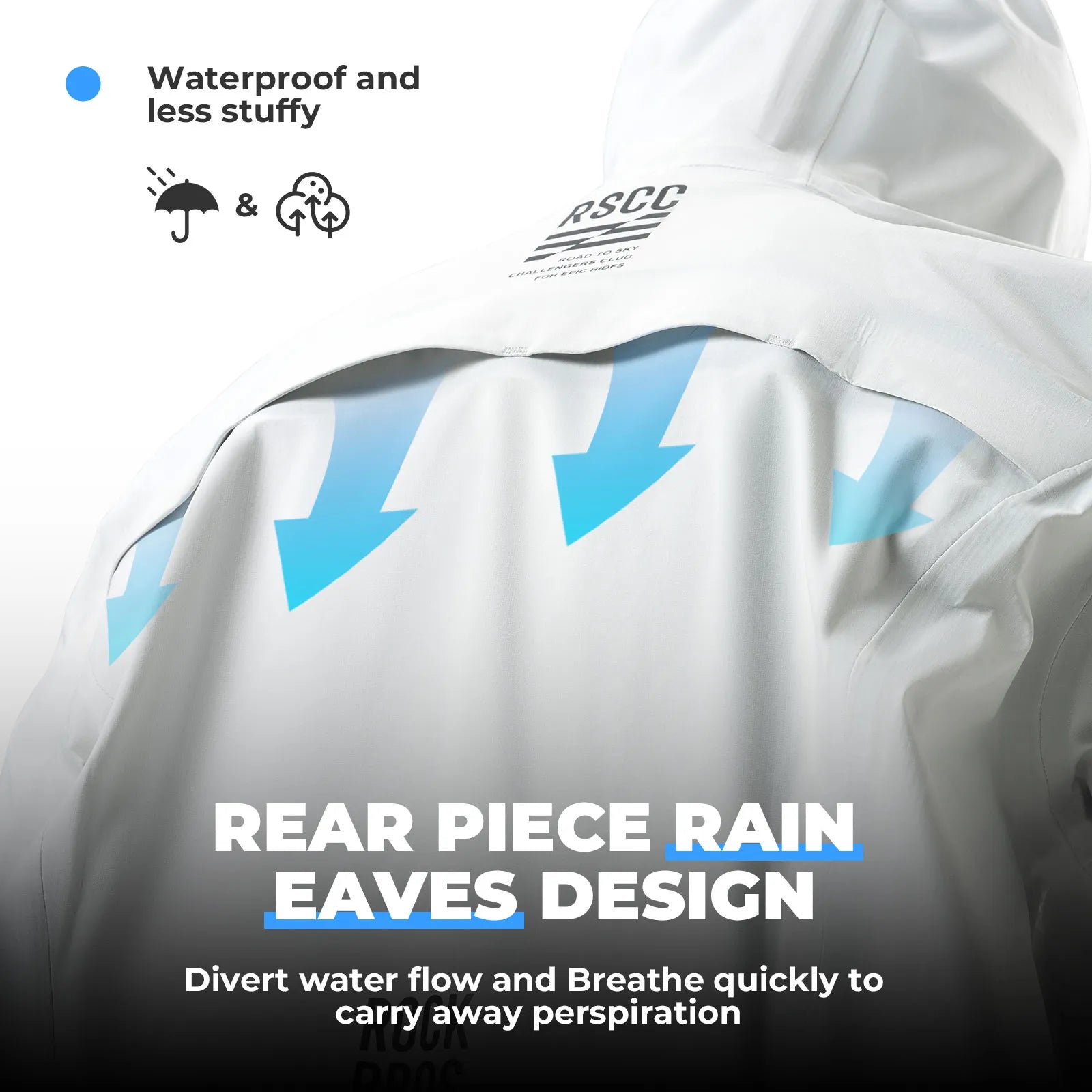 Rockbros All-Weather Windproof Hiking Jacket and Waterproof Rain Coat for Outdoor Activities.
#color_light green