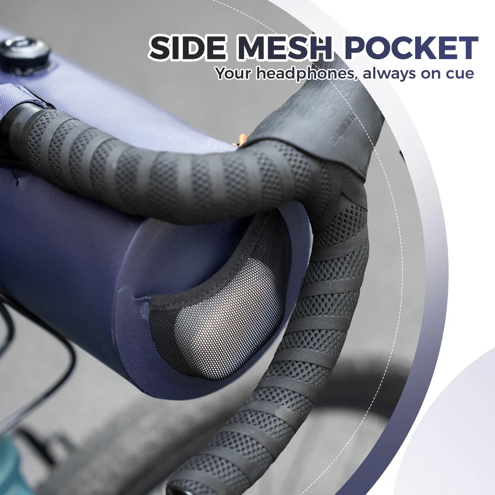ROCKBROS ROAD TO SKY Scratch-Resistant Bike Handlebar Barrel Bag 4L for Road Bike, Gravel Bike and MTB