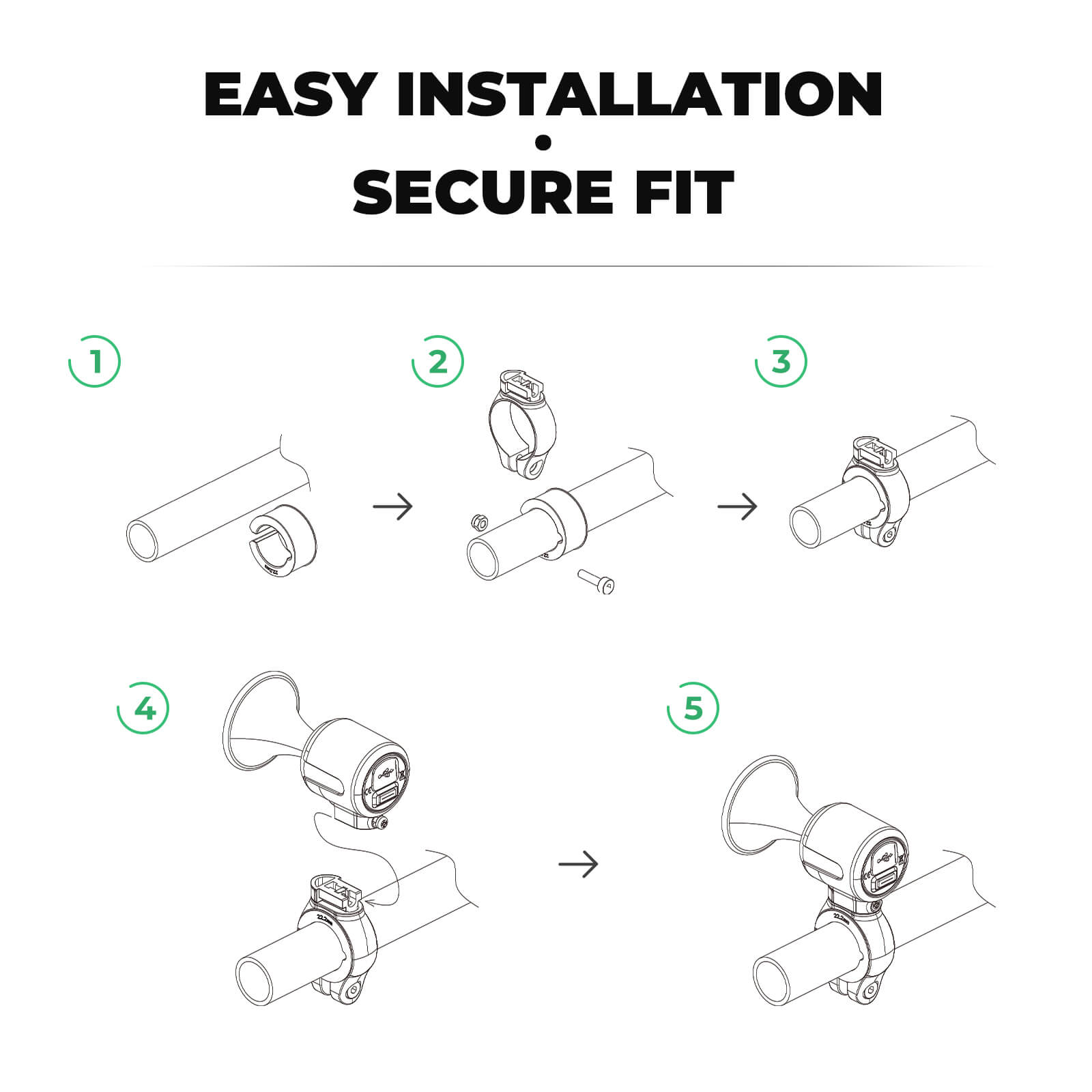 rockbros 120dB bike alarm for cycling security and theft alert.
#color_red