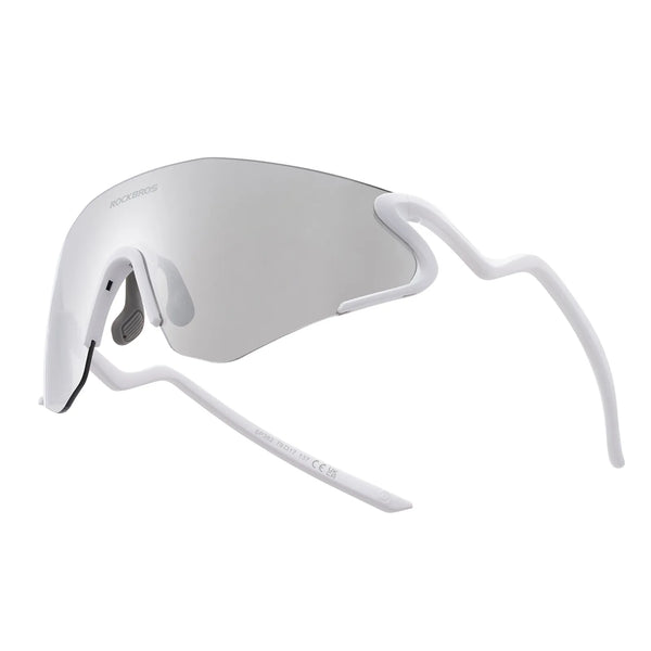 ROCKBROS SnakeLine Photochromic Cycling Glasses with Myopia Frame and Clear-to-Smoke Lens.
#color_white