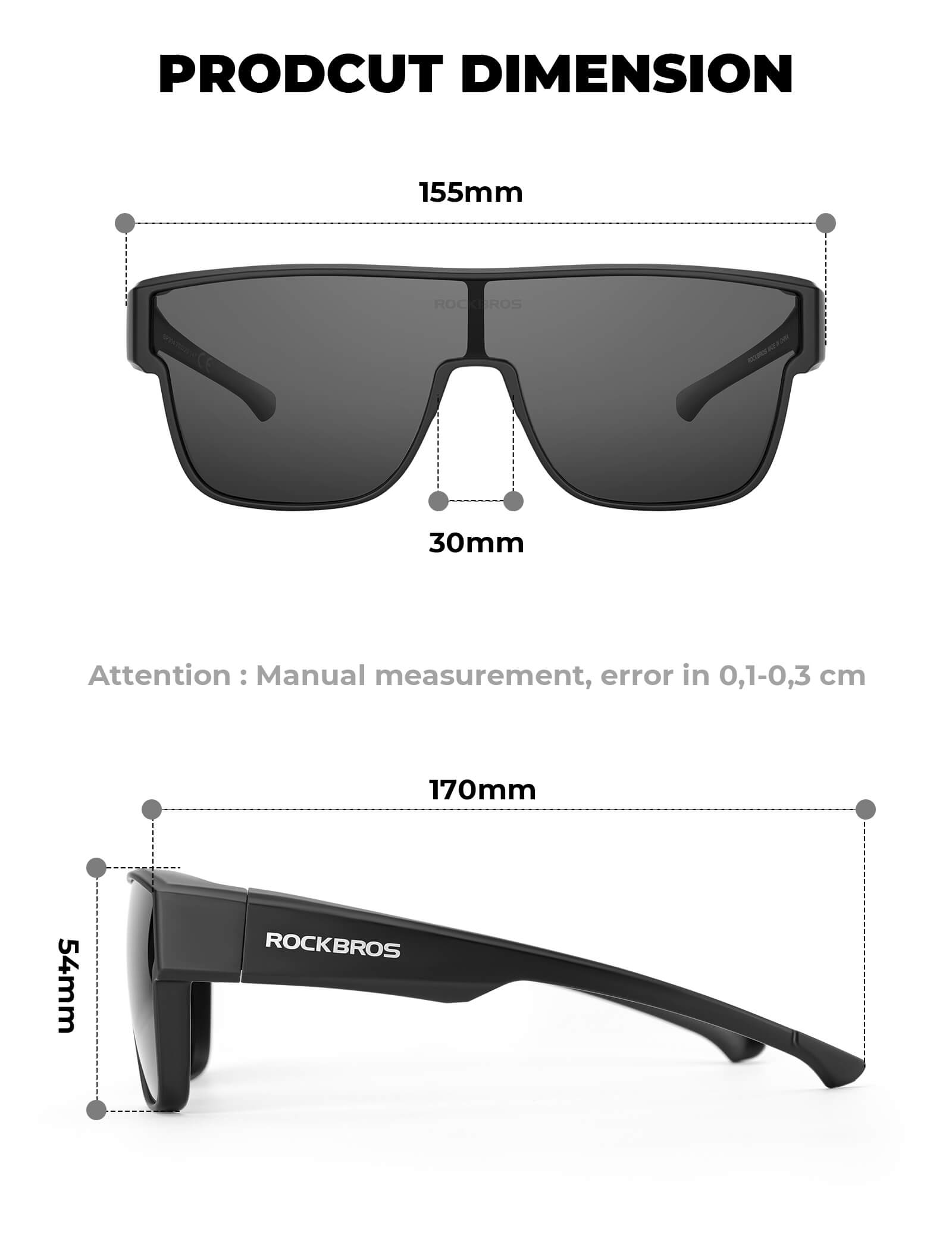 ROCKBROS SP304 Polarised Over-Glasses Sunglasses for Men and Women.
#color_sky blue