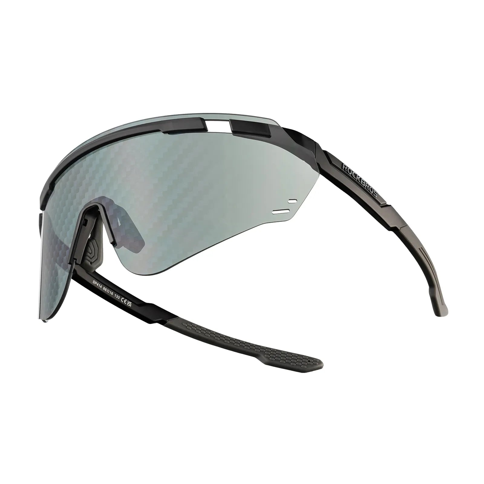 ROCKBROS SP414 Revo photochromic cycling sunglasses with UV400 protection, windproof sports eyewear for men and women.
#options_Carbon Fiber Black (Not Photochromic)