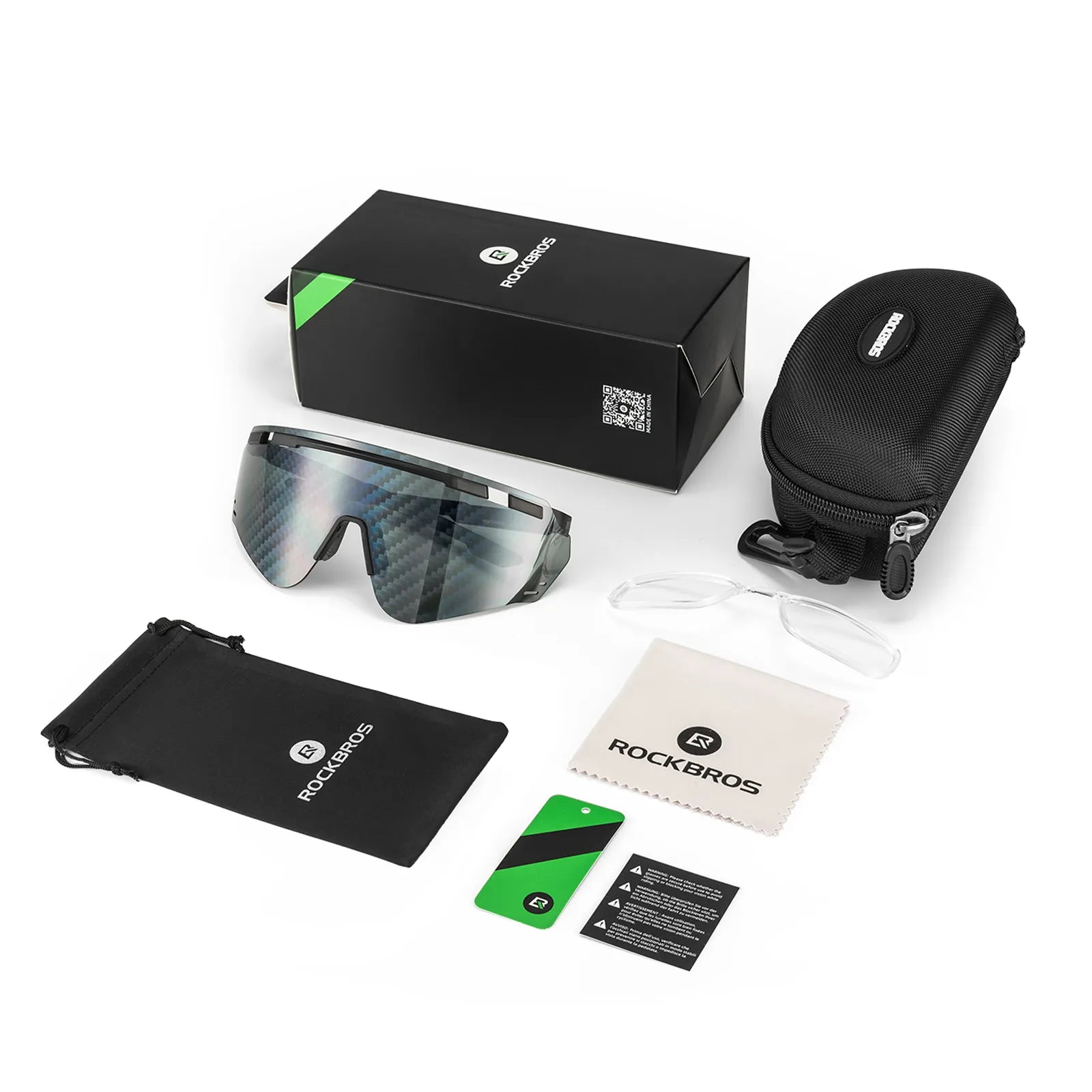 ROCKBROS SP414 Revo photochromic cycling sunglasses with UV400 protection, windproof sports eyewear for men and women.
#options_Glossy Black (Photochromic)