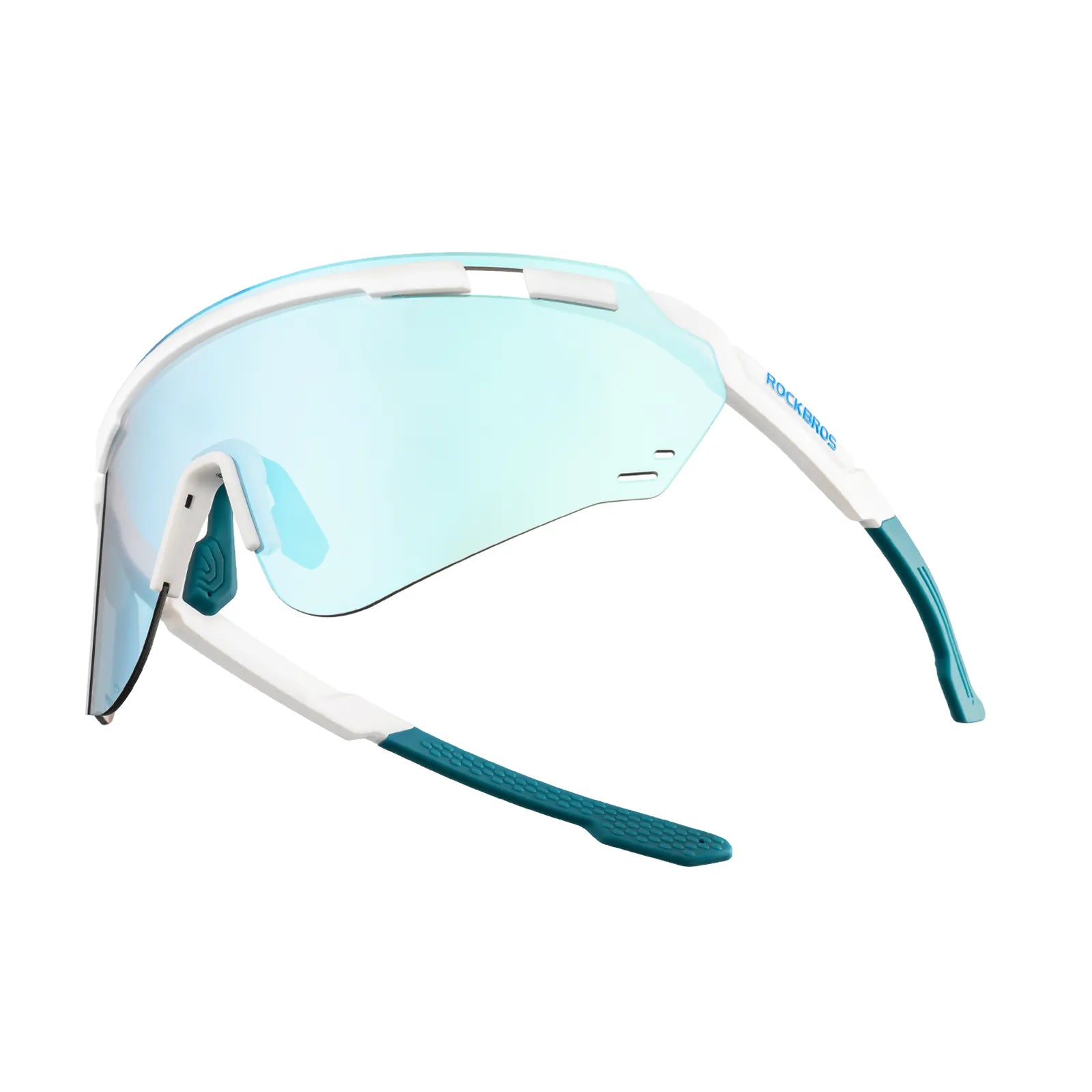 ROCKBROS SP414 Revo photochromic cycling sunglasses with UV400 protection, windproof sports eyewear for men and women.
#options_White (Photochromic)