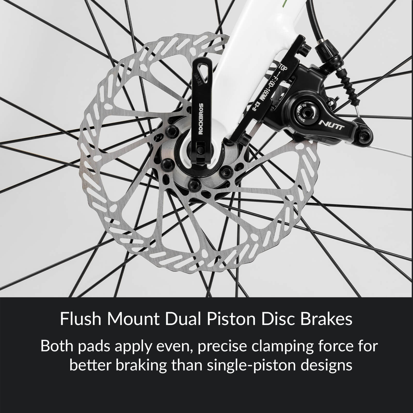 Rockbros Spin-W2M lightweight aluminum road bike for professional racing.
#color_green