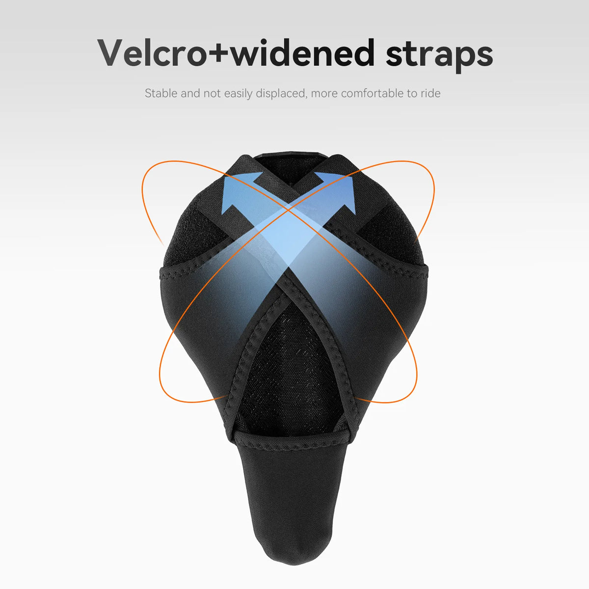 ROCKBROS Stretch PU Leather Bike Saddle Cover with 3-Layer Cushioning