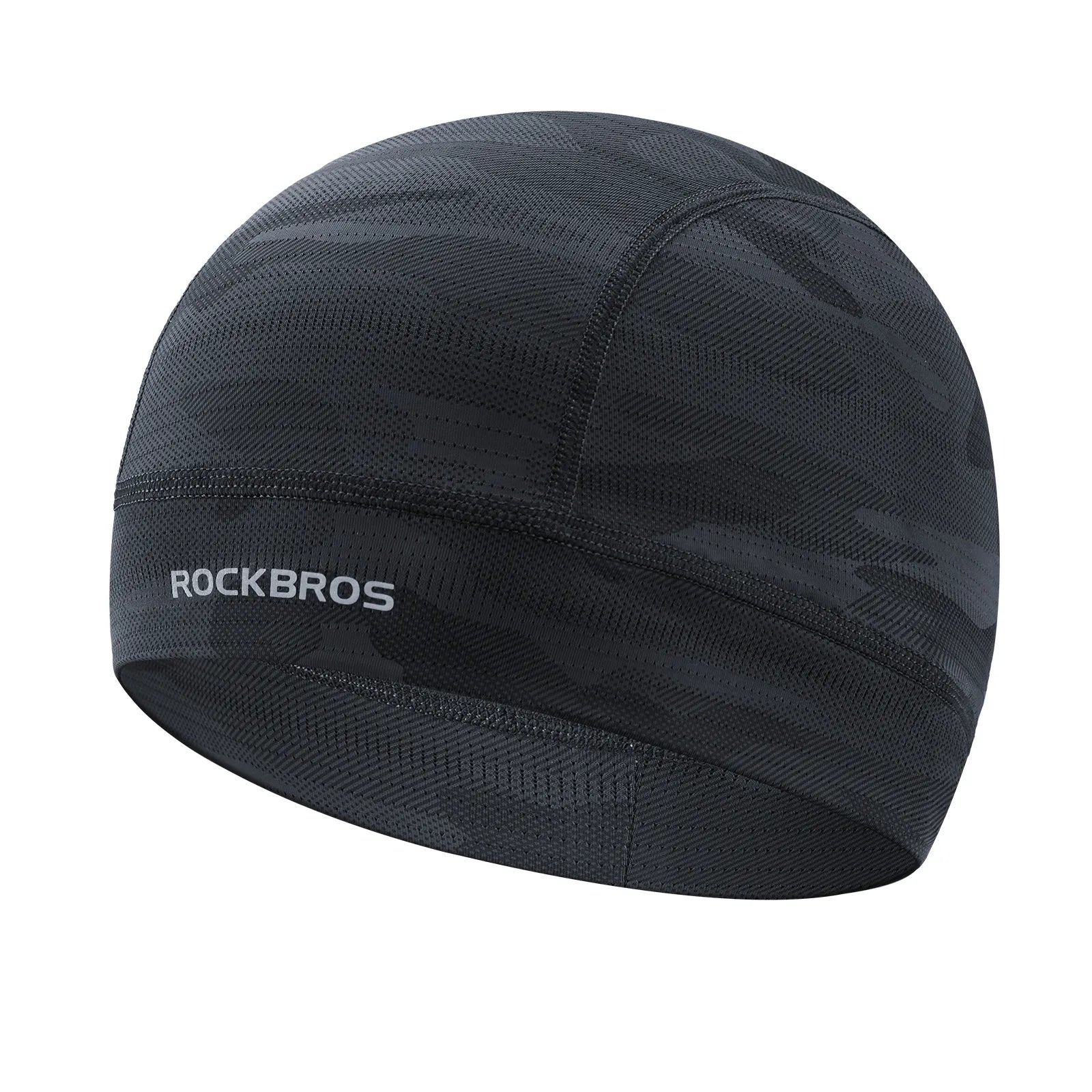 ROCKBROS summer cycling balaclava in speckled pattern with breathable mouth mesh.
#options_Black