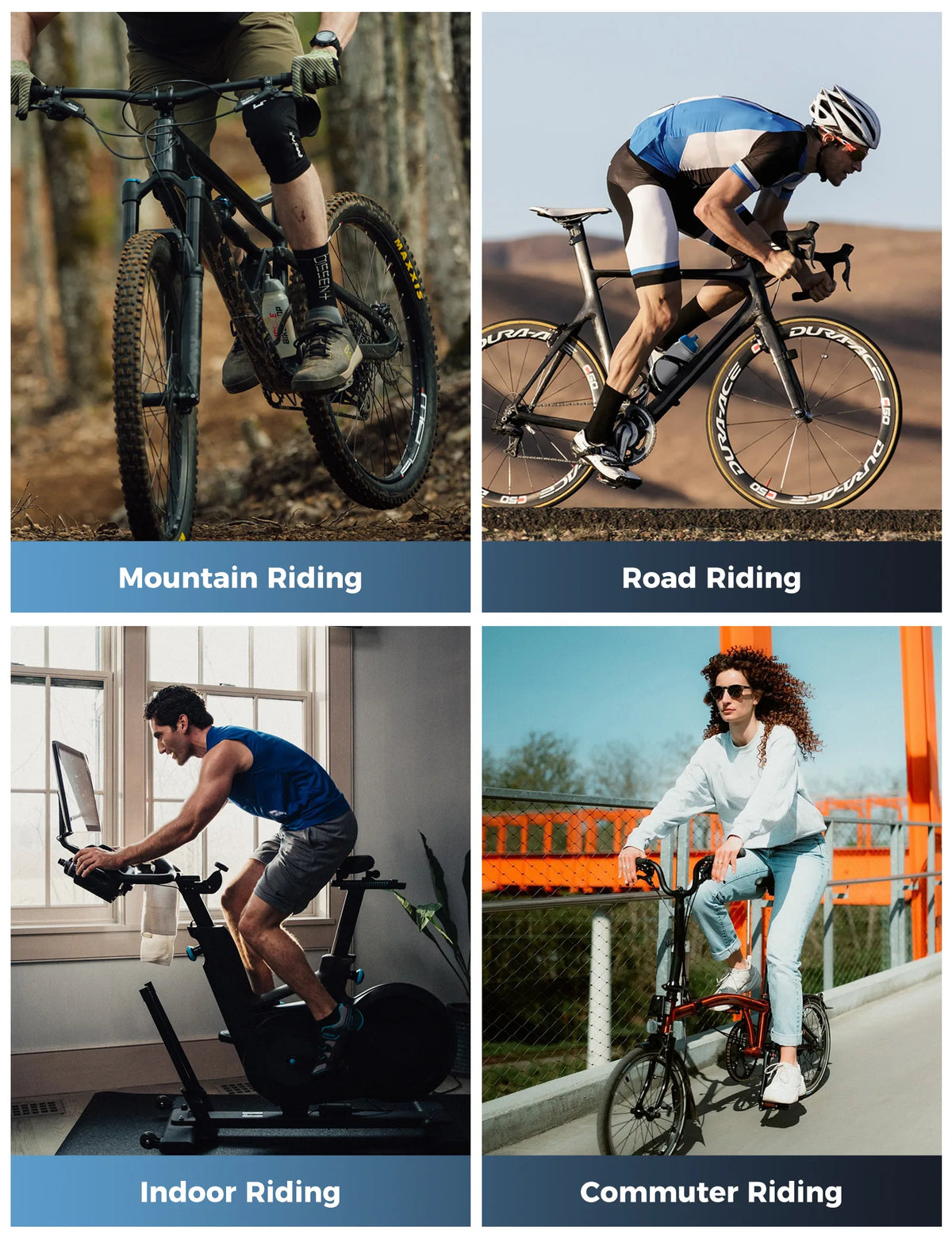 ROCKBROS Men's Thermal Cycling Bib Tights with Fleece Lining and 3D Chamois