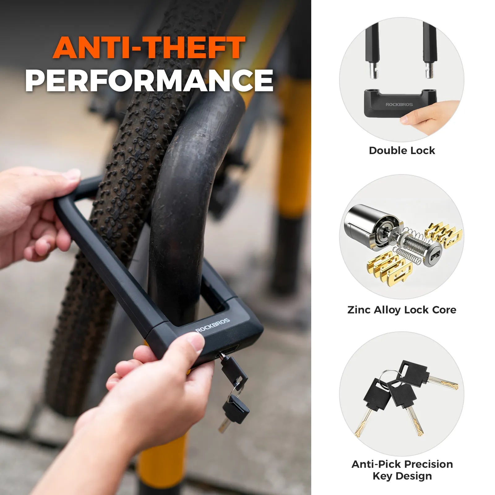 ROCKBROS C-Shape Mini Bike Bell in black, hidden bicycle bell for 22.2mm handlebars.
#color_grey