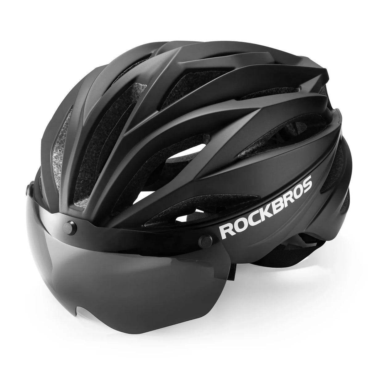 White and black color options of ROCKBROS Trail bicycle helmet.
#options_black