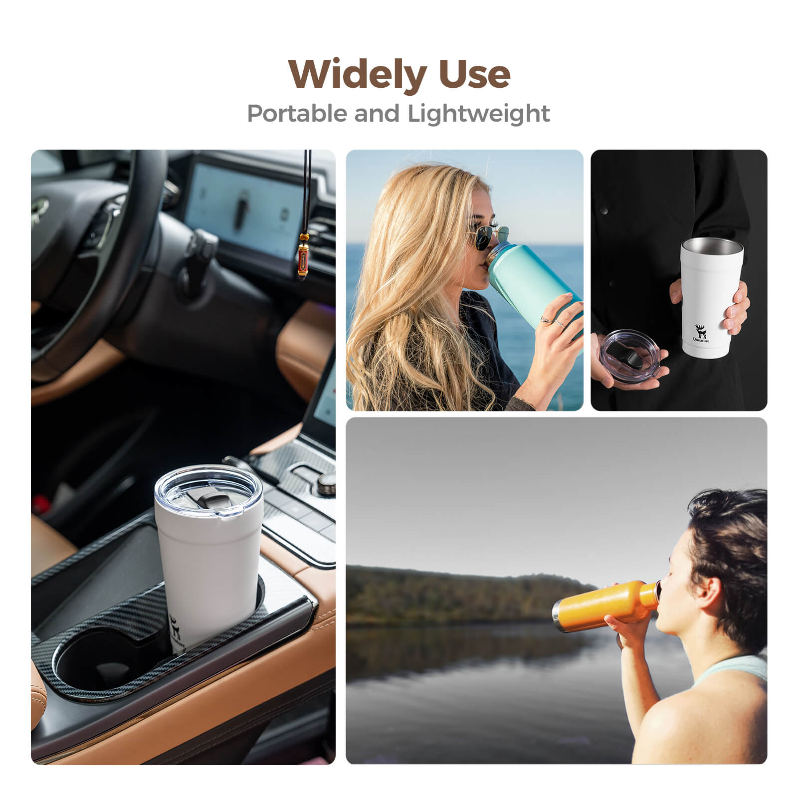 rockbros keepfresh stainless coffee cup for daily commute.
#color_black