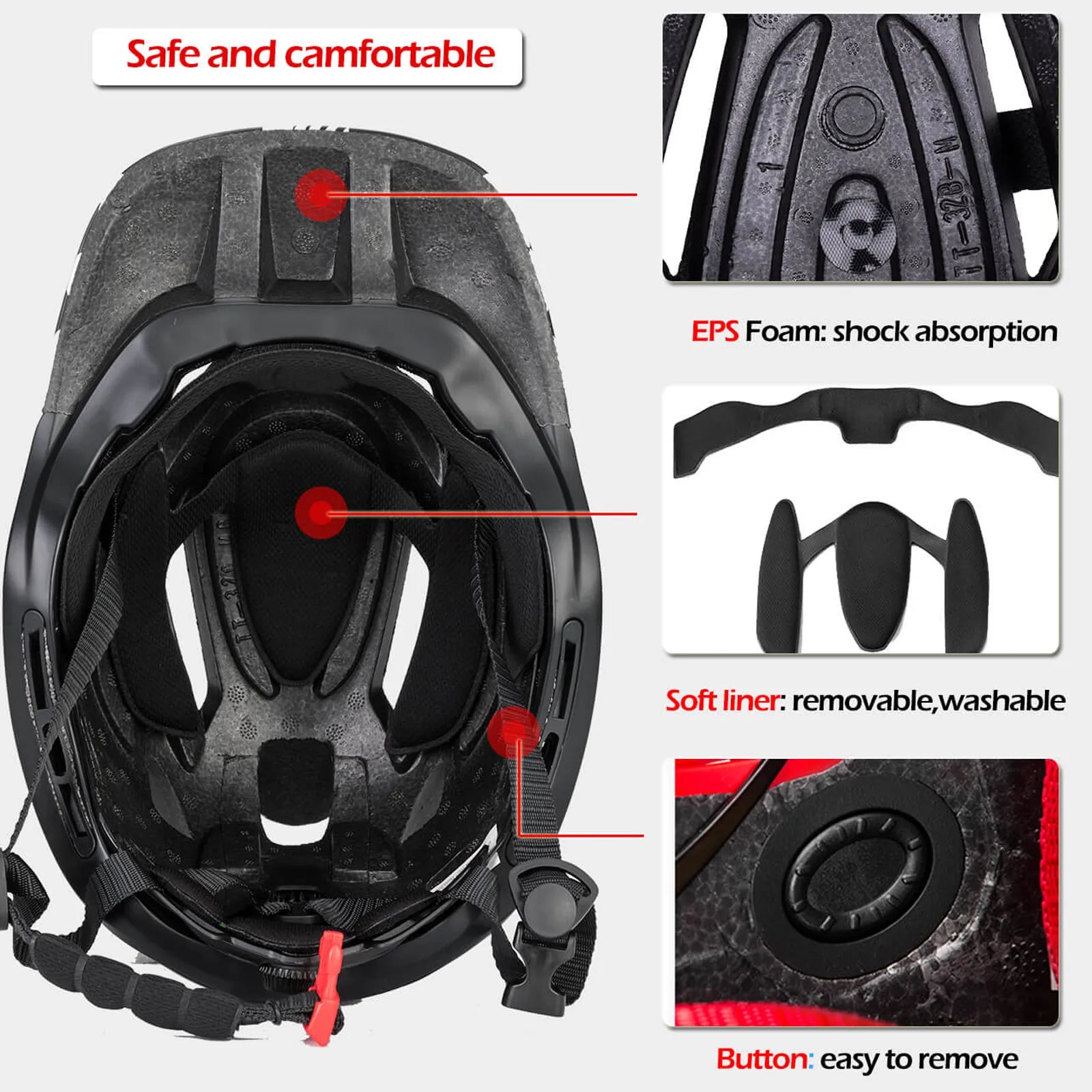 rockbros koalaguard kids helmet tt-32 detachable front full and half face protective helmet
#color_yellow