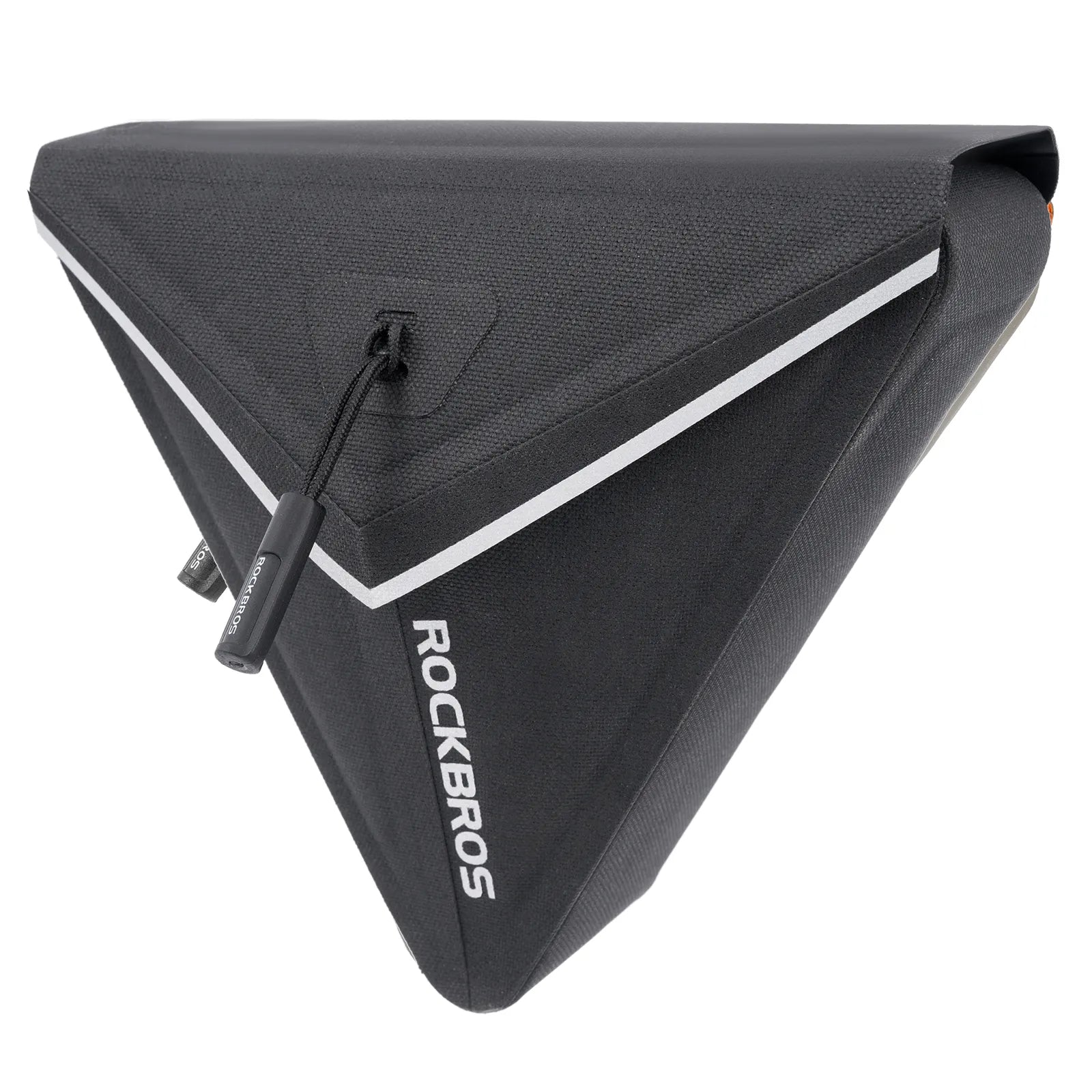 ROCKBROS Waterproof Triangle Bike Saddle Bag 0.6L with Magnetic Quick Release.
#color_black