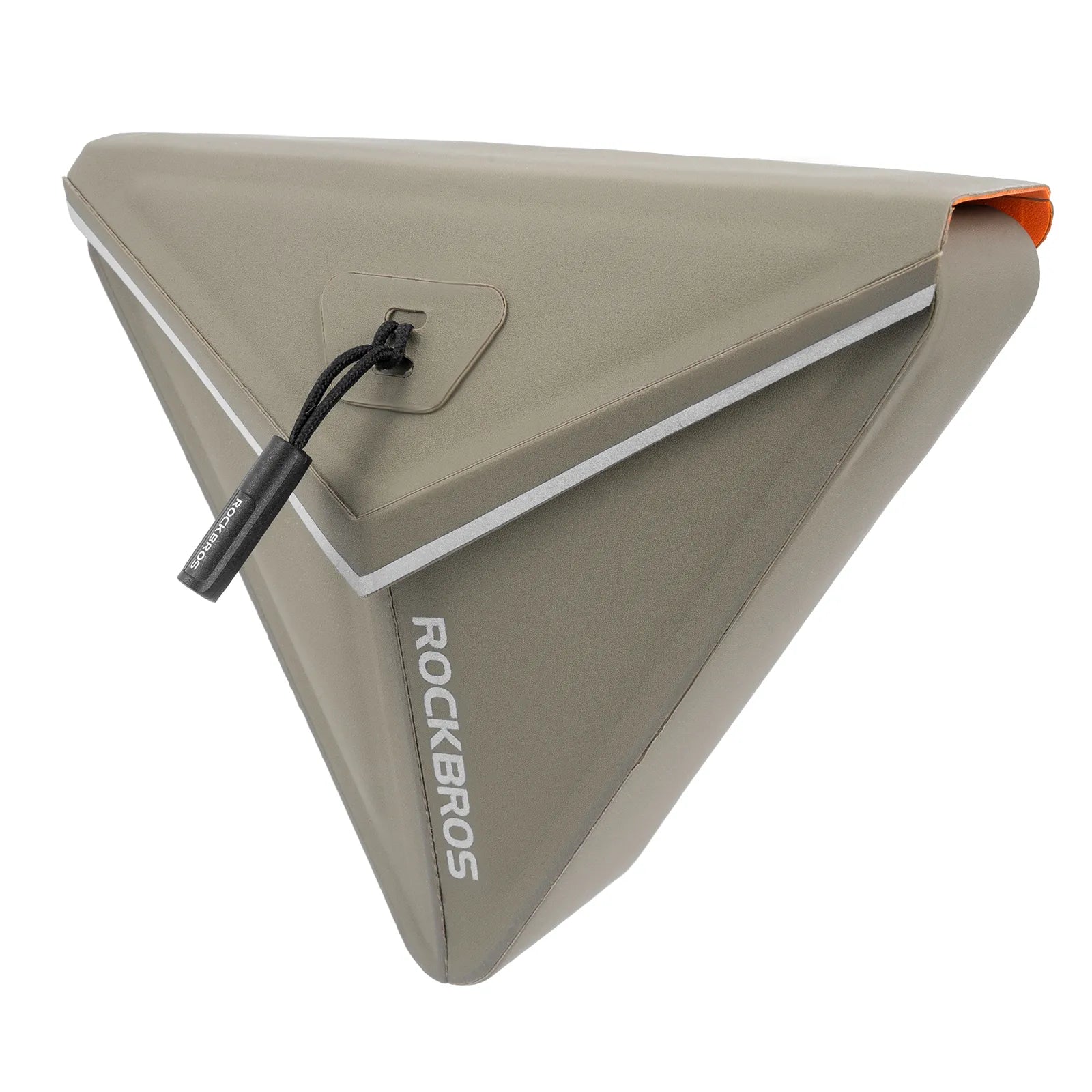 ROCKBROS Waterproof Triangle Bike Saddle Bag 0.6L with Magnetic Quick Release.
#color_sage grey