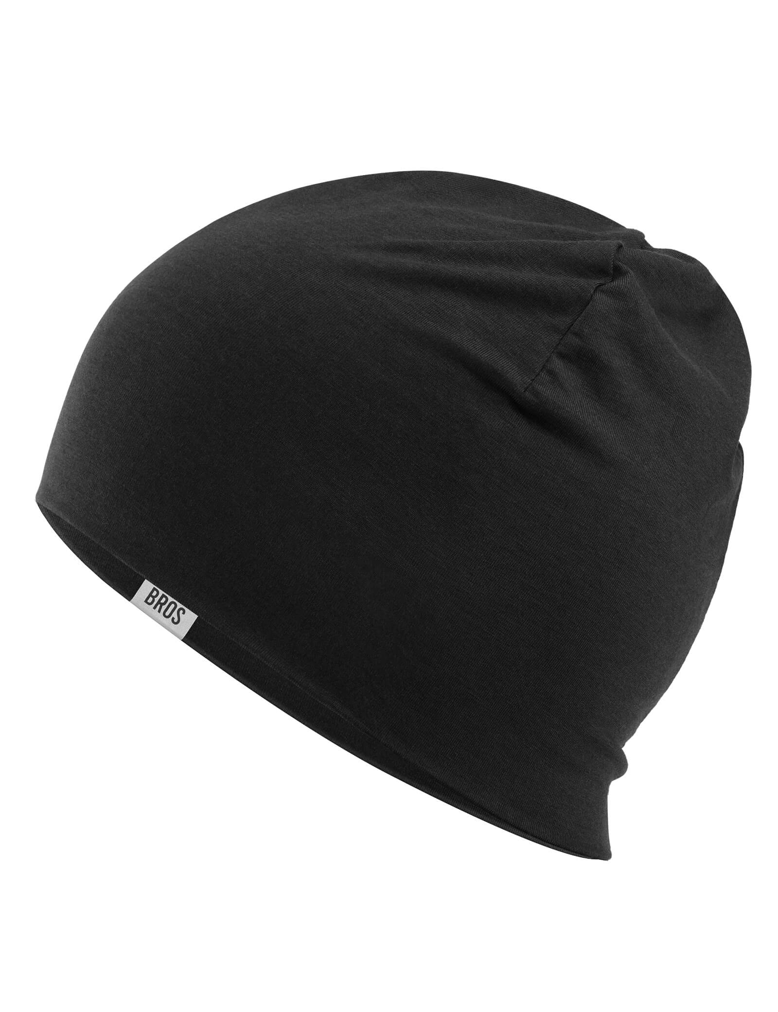 Rockbros Windproof Merino Wool Cycling Cap for Winter Riding.
#color_black