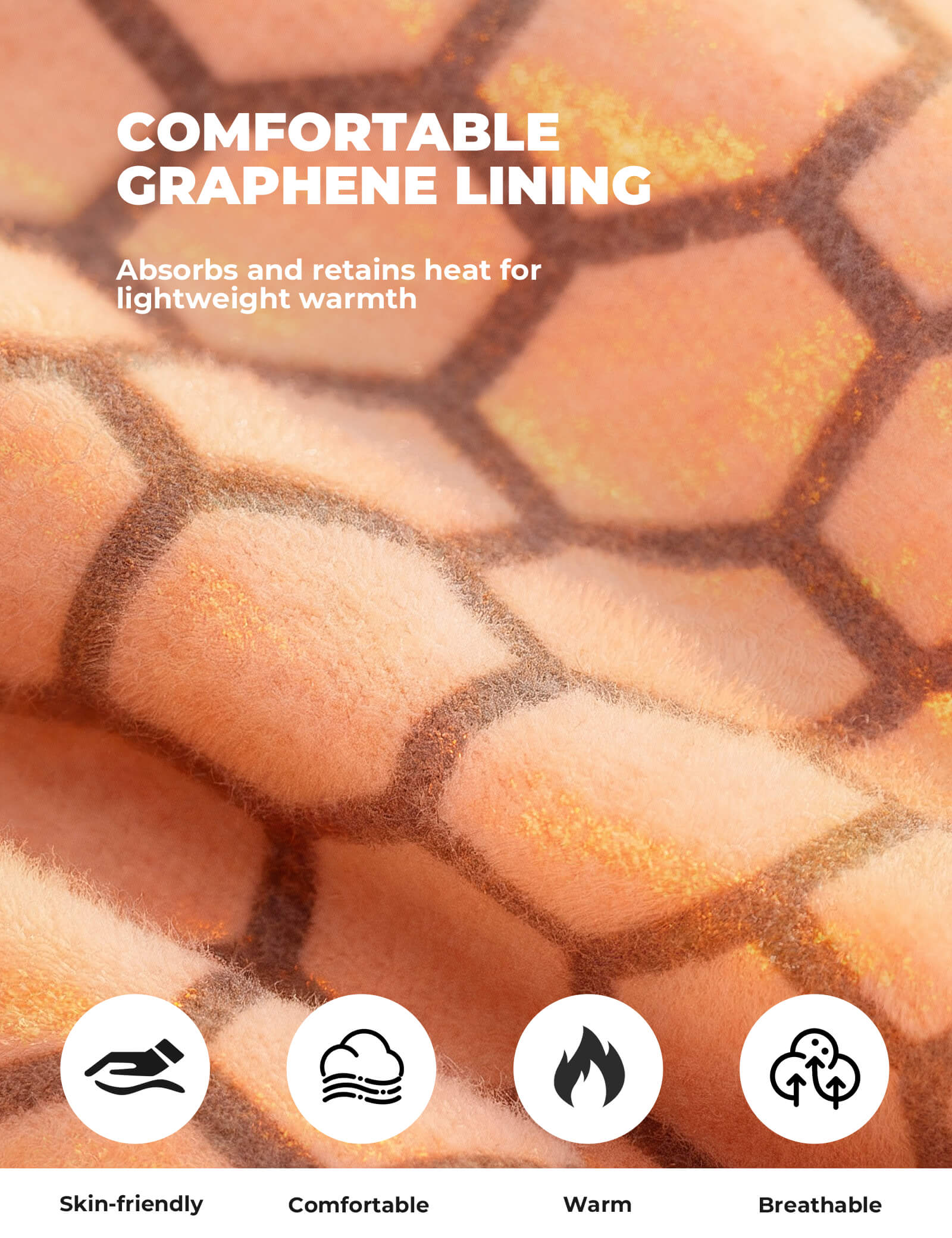 ROCKBROS Winter Cycling Gloves with Graphene Thermal Lining - Windproof Full Finger Design.
#color_tan