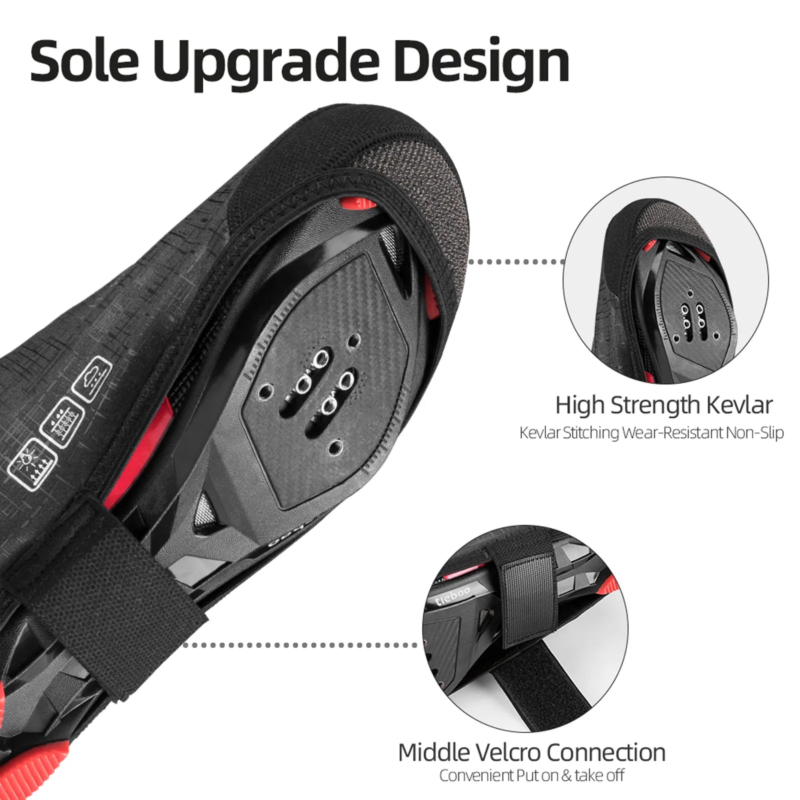ROCKBROS winter thermal waterproof cycling shoe covers