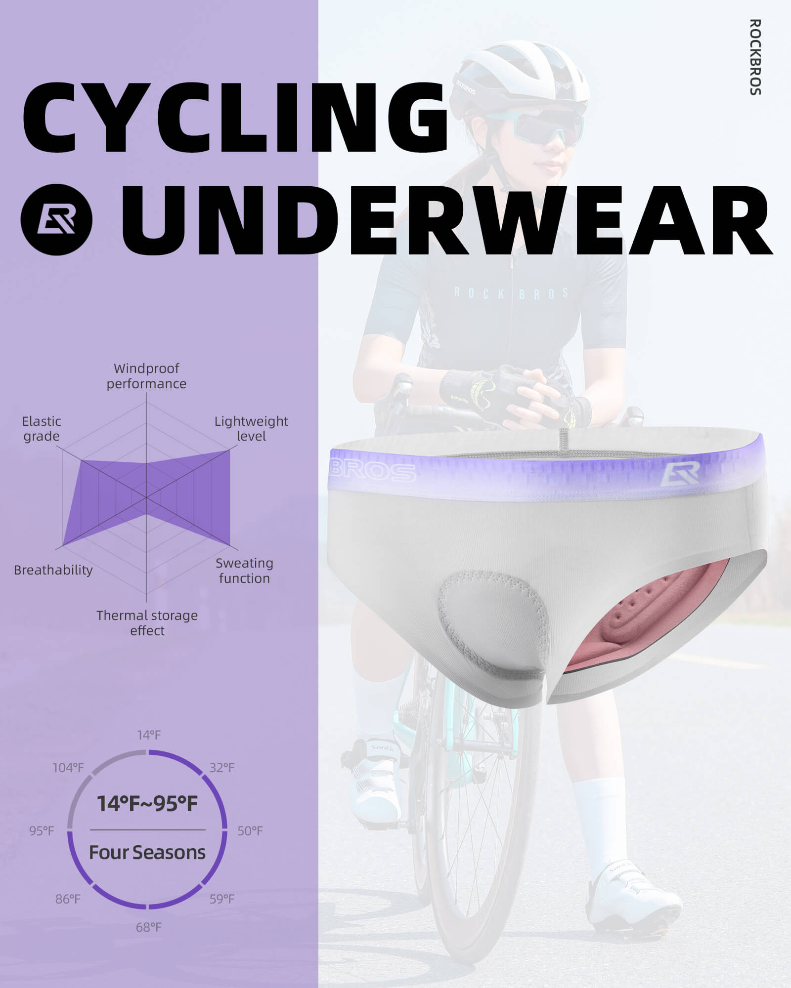 rockbros women padded cycling shorts for comfortable riding.
#color_grey