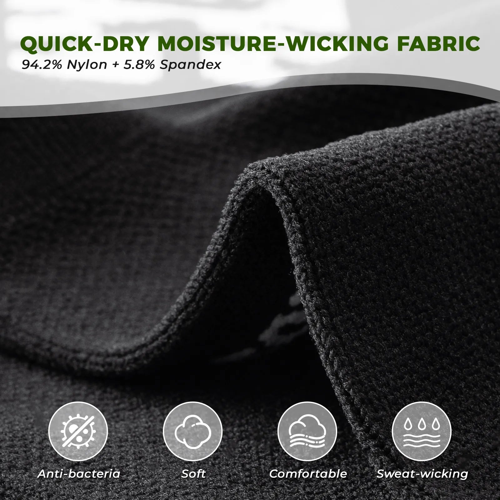 Close-up of the breathable mesh fabric on ROCKBROS youth cycling socks for moisture-wicking.
#color_black
