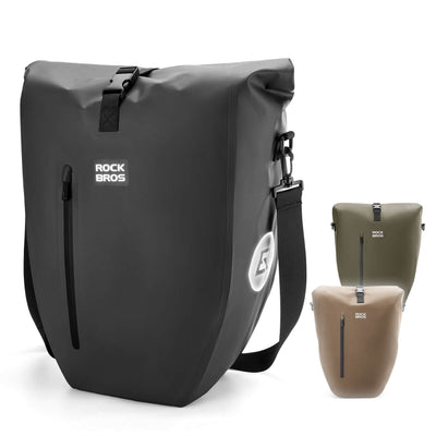 rockbros waterproof bike pannier bag 20l in black 
#Color_Black