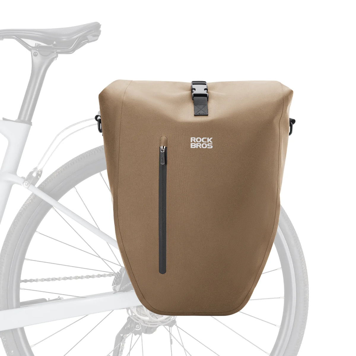 rockbros waterproof bike pannier bag 20l in green 
#Colour_bronze